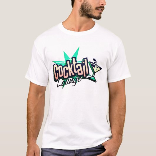Cocktail lounge martini retro  liquor bar t-shirt (Voorkant)