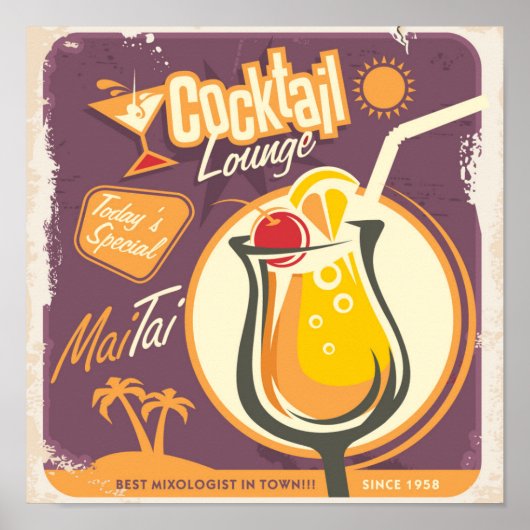 Cocktail Lounge Poster (Voorkant)