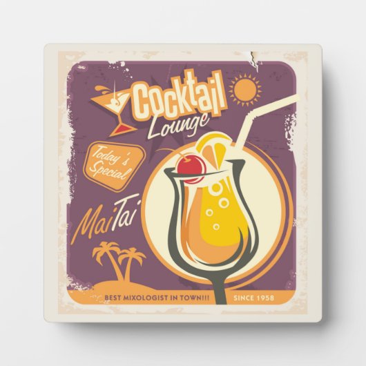 Cocktail Lounge Poster Fotoplaat (Voorkant)