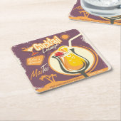 Cocktail Lounge Poster Kartonnen Onderzetters (Schuin)