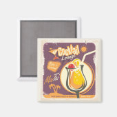 Cocktail Lounge Poster Magneet (Voorkant / Achterkant)