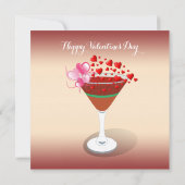 Cocktail Love ontmoet Valentijn Sweeping Hearts Pa Kaart (Achterkant)