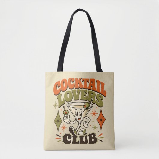 Cocktail Lovers Club Tote Bag (Voorkant)