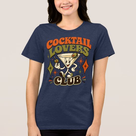 Cocktail Lovers Club Tri-Blend Shirt (Voorkant)