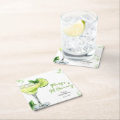 Cocktail Margs en Huwelijk Bruidsfeest Kartonnen Onderzetters (Insitu)