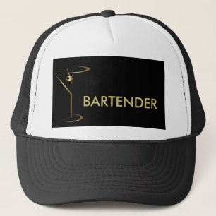 Cocktail Martini Gold Bartender Trucker Pet