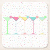 Cocktail Martini Kartonnen Onderzetters (Voorkant)
