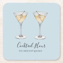 Cocktail Martini moderne illustratiebalk