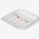 Cocktail Martini Papieren Bordje (Gebogen)