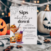 Cocktail Martini Pumpkin Halloween Party Kaart