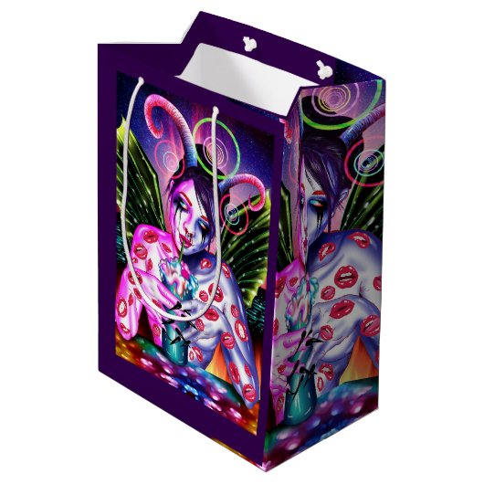 cocktail medium cadeauzakje (Achterkant Gekanteld)