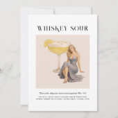 Cocktail met handtekening | Waterman Sterrenbeeld Kaart (Voorkant)