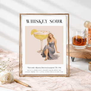 Cocktail met handtekening   Waterman Sterrenbeeld  Kaart