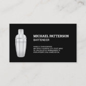 Cocktail Metal Shaker Visitekaartje (Voorkant)