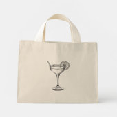 Cocktail  mini tote bag (Achterkant)