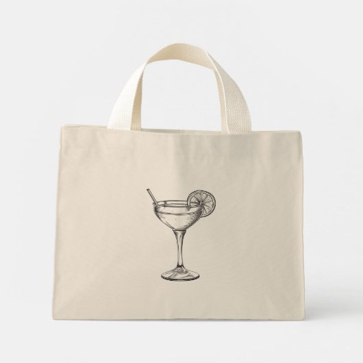 Cocktail  mini tote bag (Achterkant)