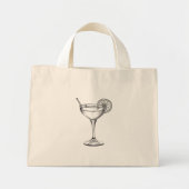 Cocktail  mini tote bag (Voorkant)