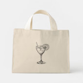 Cocktail  mini tote bag (Achterkant)