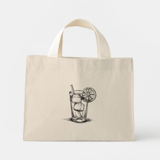 Cocktail  mini tote bag (Achterkant)