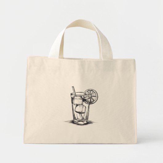 Cocktail  mini tote bag (Voorkant)
