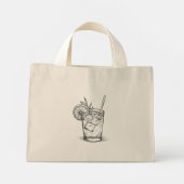 Cocktail  mini tote bag (Achterkant)