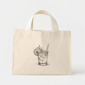 Cocktail  mini tote bag (Voorkant)