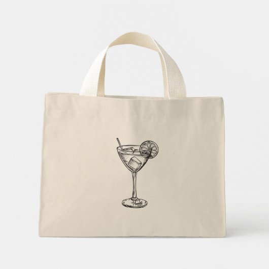 Cocktail  mini tote bag (Achterkant)