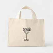Cocktail  mini tote bag (Voorkant)