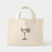 Cocktail  mini tote bag (Voorkant)