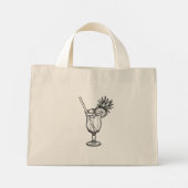 Cocktail  mini tote bag (Achterkant)