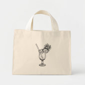 Cocktail  mini tote bag (Voorkant)