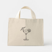 Cocktail  mini tote bag (Achterkant)