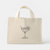 Cocktail  mini tote bag (Achterkant)