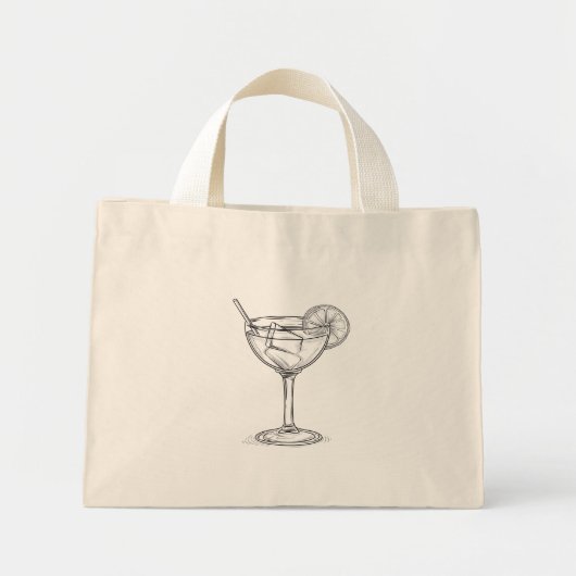 Cocktail  mini tote bag (Voorkant)