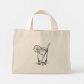 Cocktail  mini tote bag (Achterkant)