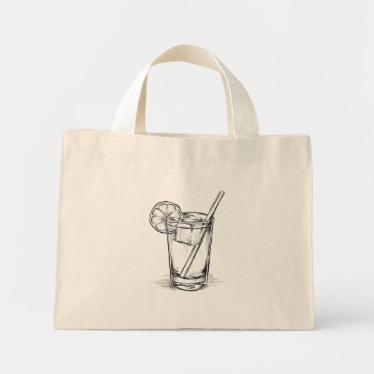 Cocktail  mini tote bag (Voorkant)