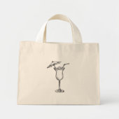 Cocktail  mini tote bag (Voorkant)