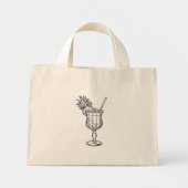 Cocktail  mini tote bag (Voorkant)