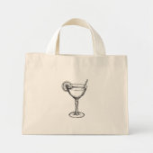Cocktail  mini tote bag (Voorkant)