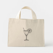 Cocktail  mini tote bag (Achterkant)