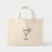Cocktail  mini tote bag (Voorkant)