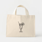 Cocktail  mini tote bag (Voorkant)