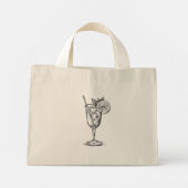 Cocktail  mini tote bag (Achterkant)