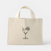 Cocktail  mini tote bag (Achterkant)