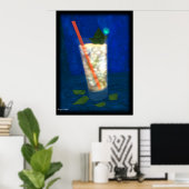 Cocktail: Mint Julep Poster (Thuiskantoor)