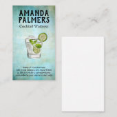 cocktail mix Drink | barman | mixologie Visitekaartje (Voorkant / Achterkant)