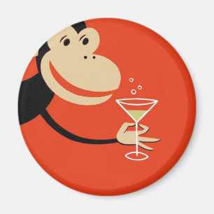 Cocktail Monkey Magneet