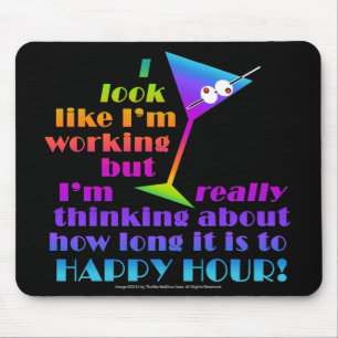 Cocktail Muismatten - Hoe lang tot Happy Hour