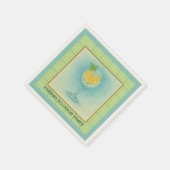 Cocktail Napkin | Gin & Lemon Summer Entertaining Servet (Hoek)