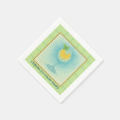 Cocktail Napkin | Gin & Lemon Summer Entertaining Servet (Hoek)